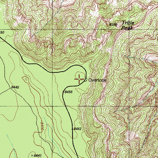 Topographic Map of Roosevelt Point, AZ