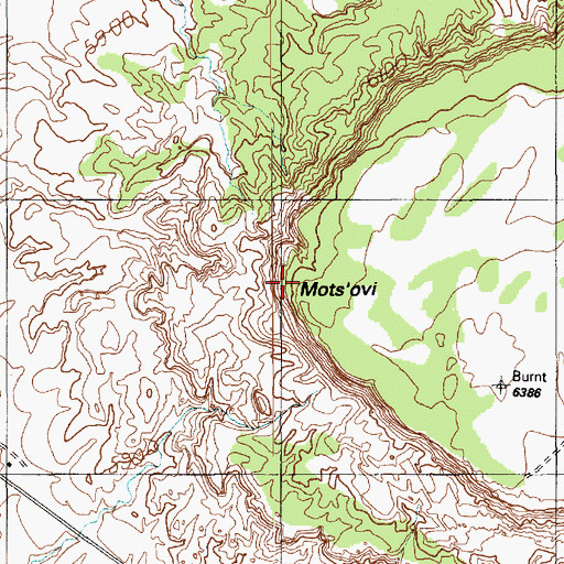 Topographic Map of Mots'ovi, AZ