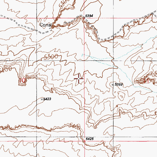 Topographic Map of Sa'lako, AZ