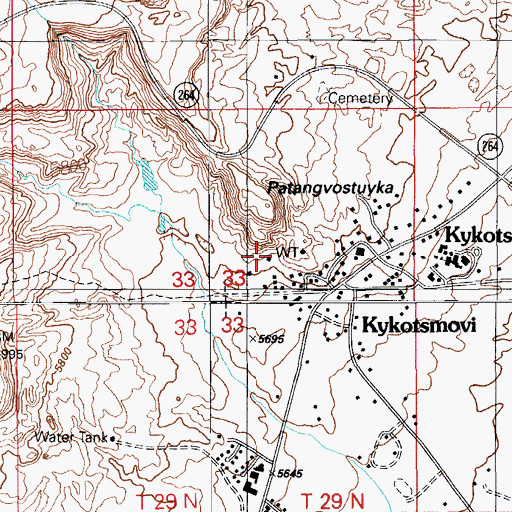 Topographic Map of Patangvostuyqa, AZ