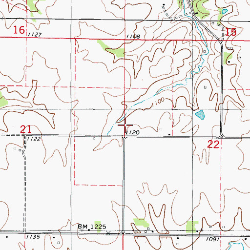 Topographic Map of Douglas Center School, IA