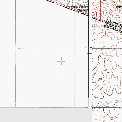 Topographic Map of California Gulch, AZ