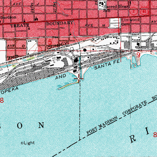 Topographic Map of Dry Creek, IA