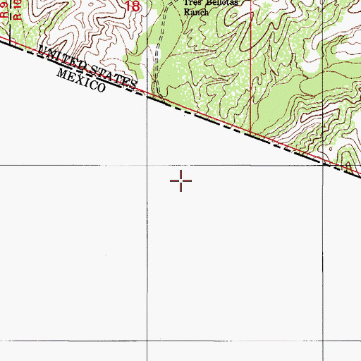 Topographic Map of Sierra Canyon, AZ
