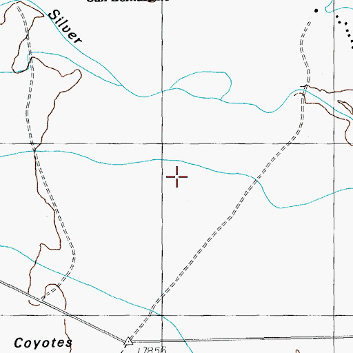 Topographic Map of Silver Creek, AZ