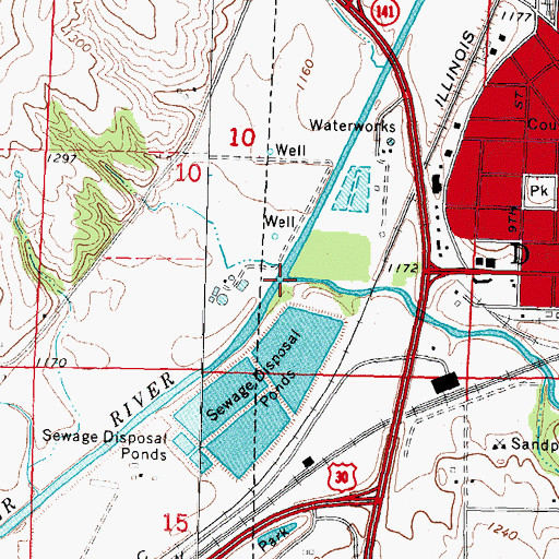 Topographic Map of East Boyer River, IA