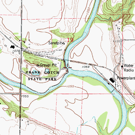 Topographic Map of East Fork Des Moines River, IA