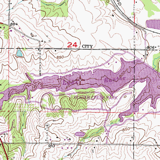 Topographic Map of Lake Easter, IA