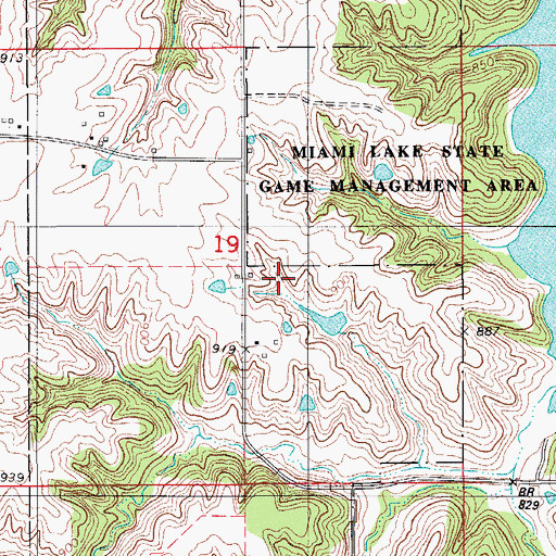 Topographic Map of Egypt School, IA
