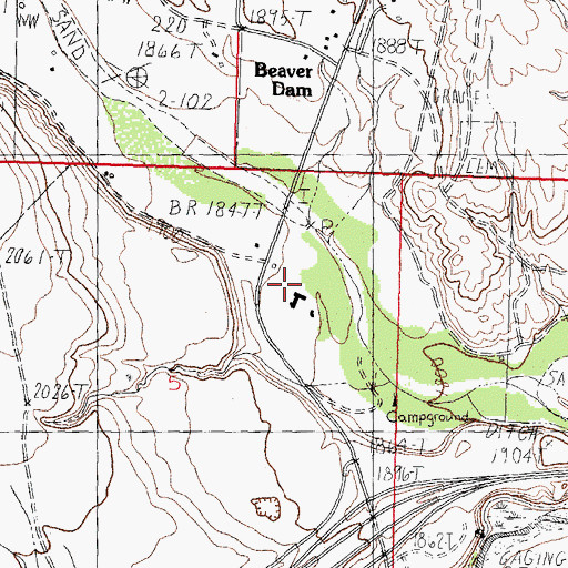 Topographic Map of Beaver Dam, AZ