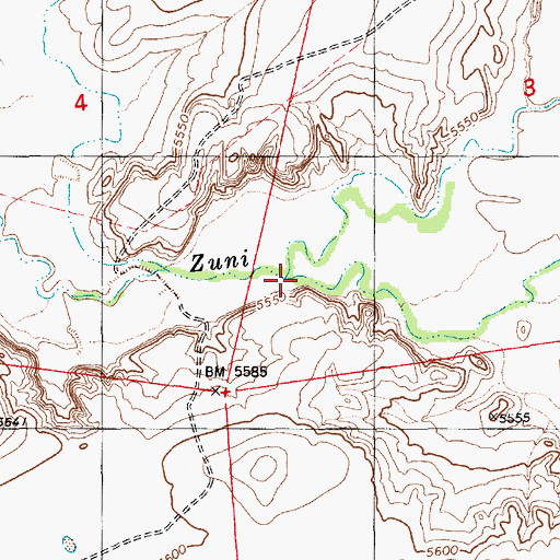 Topographic Map of Hardscrabble Wash, AZ