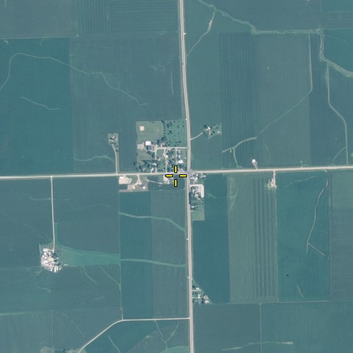 Aerial/Satellite Image of Elvira, IA