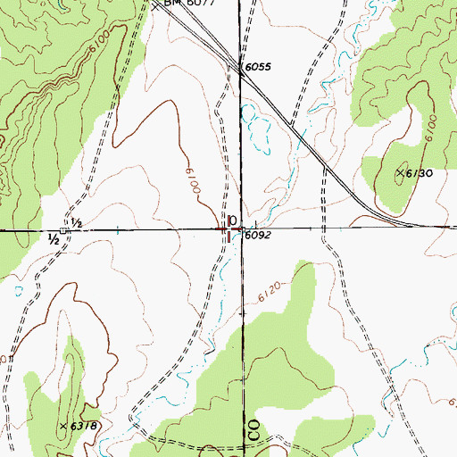 Topographic Map of Chilchinbito Creek (historical), AZ