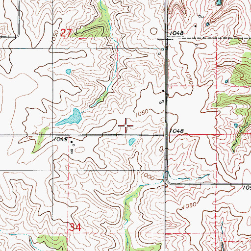 Topographic Map of Fairview School, IA