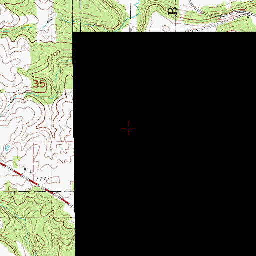Topographic Map of Falcon Springs State Wildlife Area, IA
