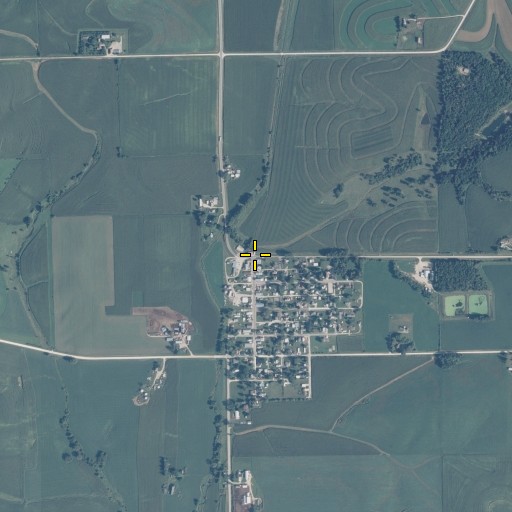Aerial/Satellite Image of Farmersburg, IA