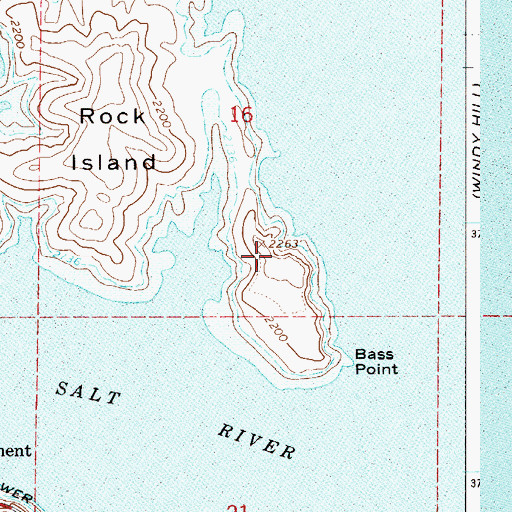 Topographic Map of Pico Derecho Mountain, AZ