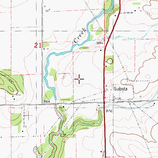 Topographic Map of Fontana Lake, IA