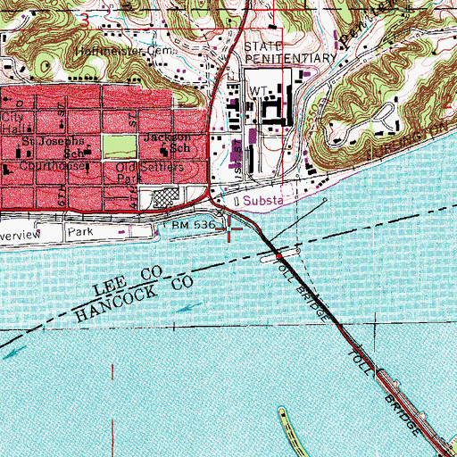 Topographic Map of Fork Creek, IA