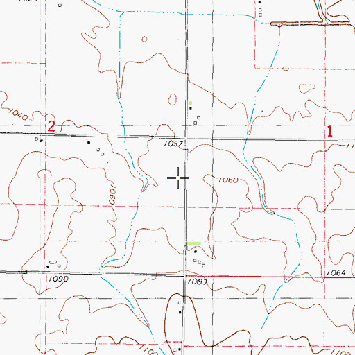 Topographic Map of Freedom Church, IA