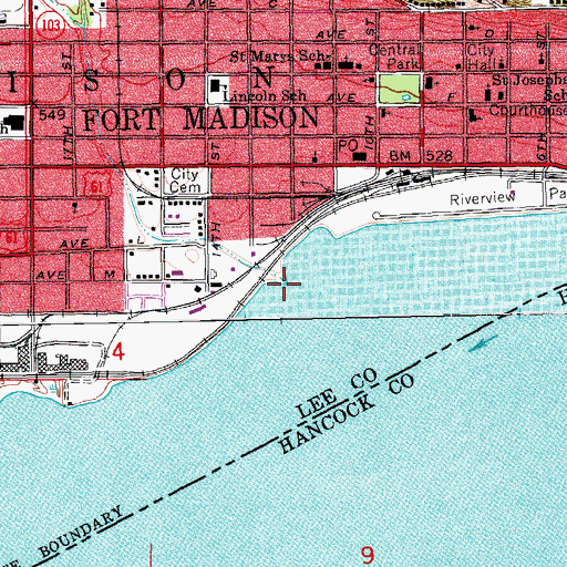 Topographic Map of French Creek, IA