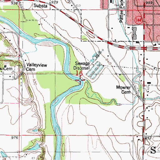 Topographic Map of Frog Creek, IA