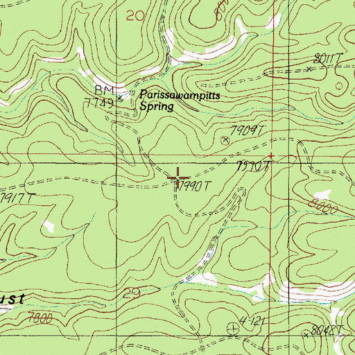 Topographic Map of Fence Ridge, AZ