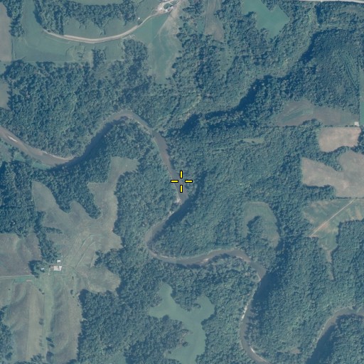 Aerial/Satellite Image of Goose Rock, IA