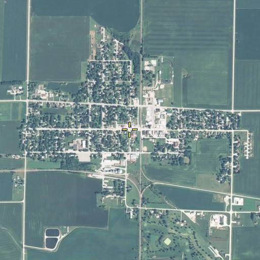 Aerial/Satellite Image of Gowrie, IA