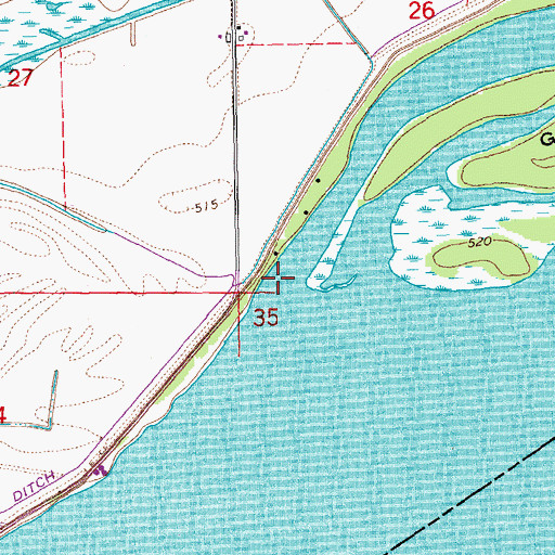 Topographic Map of Grape Chute, IA