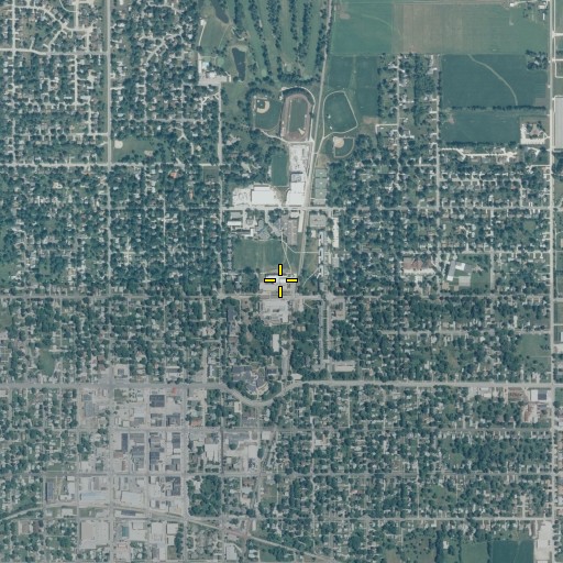 Aerial/Satellite Image of Grinnell College, IA
