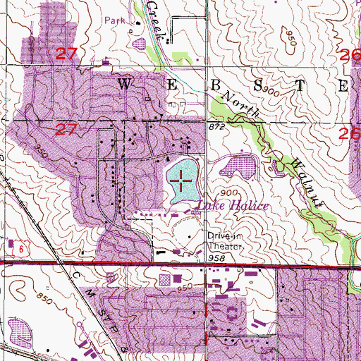 Topographic Map of Lake Halice, IA