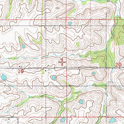 Topographic Map of Hazel Point School, IA