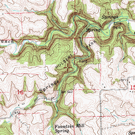 Topographic Map of Holbert Park, IA
