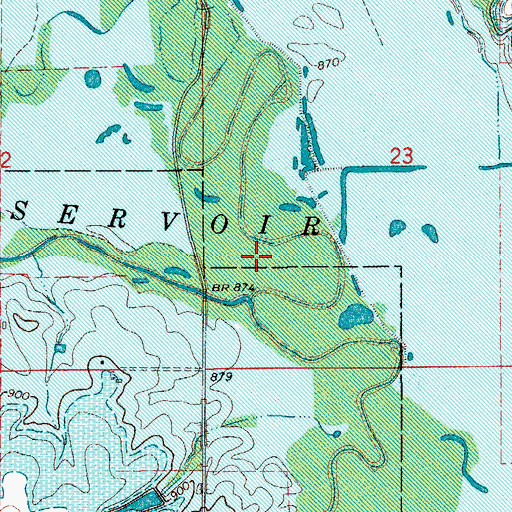 Topographic Map of Honey Creek, IA