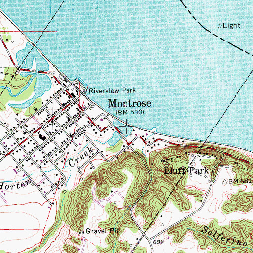 Topographic Map of Horton Creek, IA