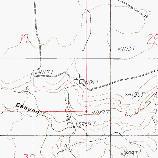 Topographic Map of Ferry Swale, AZ