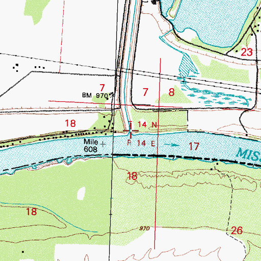 Topographic Map of Indian Creek, IA