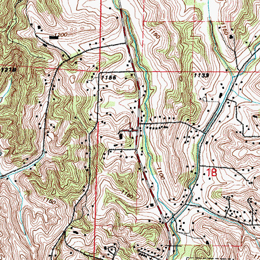 Topographic Map of Iowana School, IA