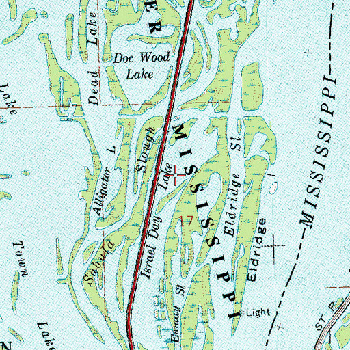 Topographic Map of Israel Day Lake, IA