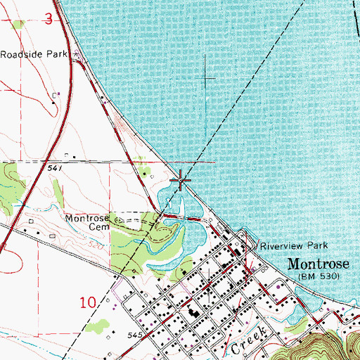 Topographic Map of Jack Creek, IA