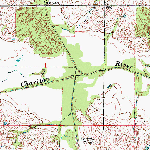 Topographic Map of Jackson Creek, IA