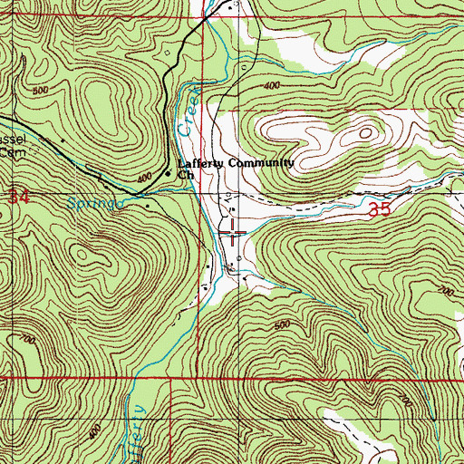 Topographic Map of Adler Hollow, AR