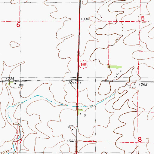 Topographic Map of Junction School, IA