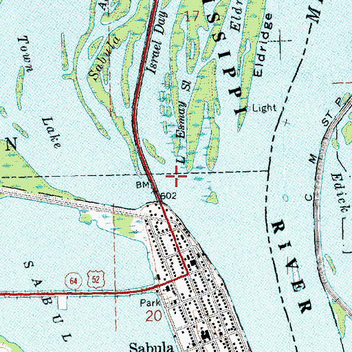 Topographic Map of L Esmay Slough, IA