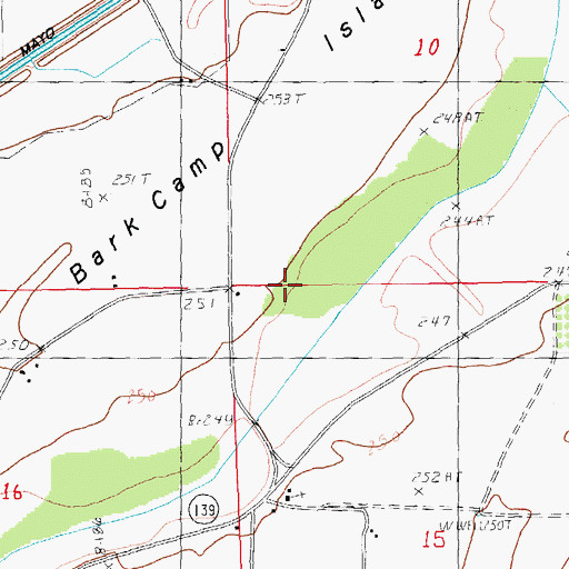 Topographic Map of Alexander School (historical), AR