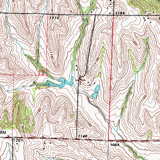Topographic Map of Letal School, IA