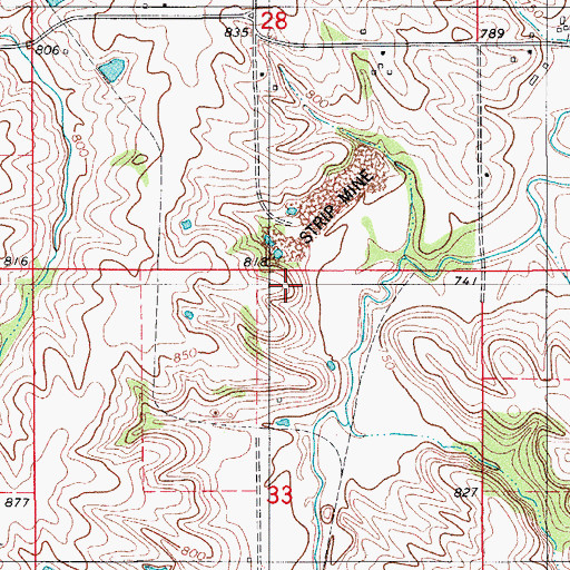 Topographic Map of Liberty Union School, IA