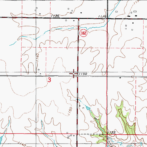 Topographic Map of Lincoln School, IA