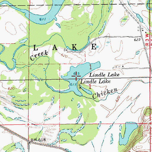 Topographic Map of Lindle Lake, IA